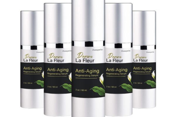 Derm La Fleur Anti-Aging Regenerating Serum – Amapola Skin Care, 2 oz / 60 ml Bottles, Advanced Anti-Wrinkle and Skin Firming Formula