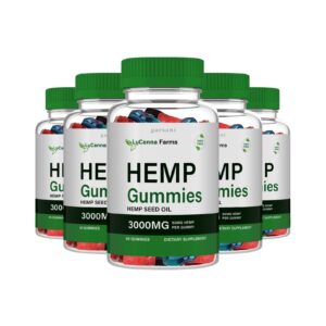 LuCanna Farms Hemp Gummies, 3000mg, 60-count bottles.