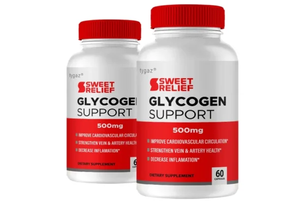 Sweet Relief Glycogen Support Advanced Formula Glycogen Support Blood Vessel Supplement, 60 Capsules