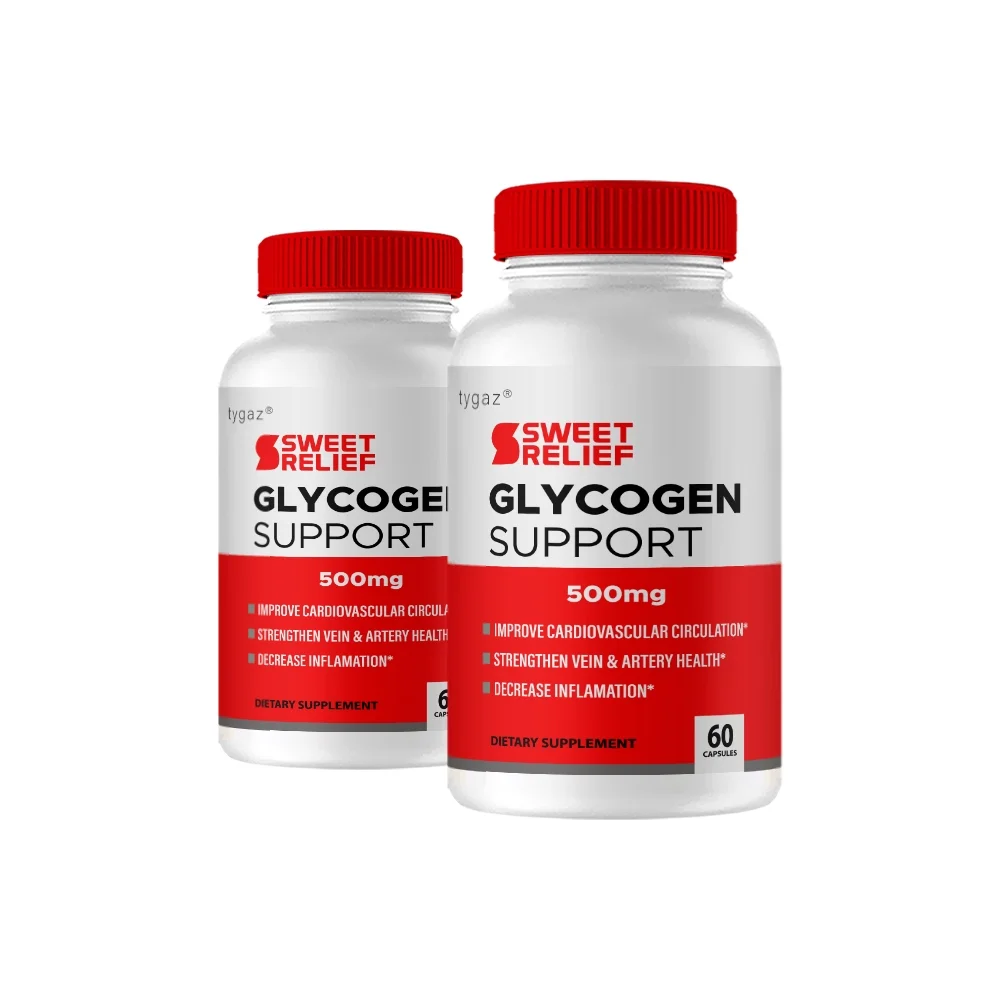 Sweet Relief Glycogen Support Advanced Formula Glycogen Support Blood Vessel Supplement, 60 Capsules