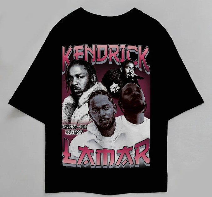 Kendrick Lamar Shirts With The Pictures Of Kendrick Lamar On Chest