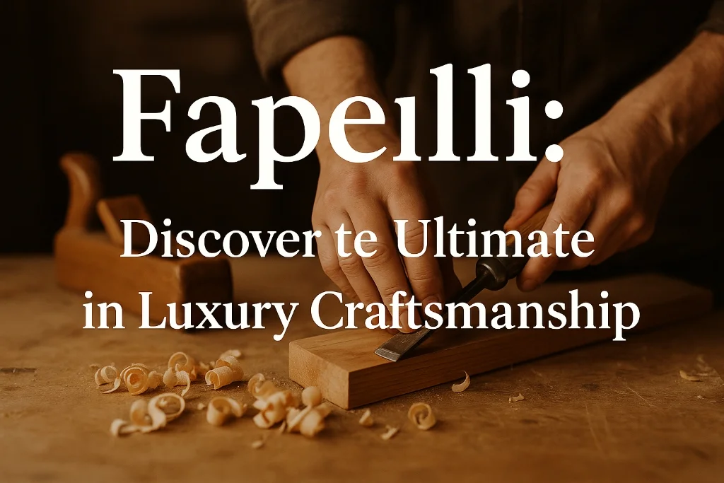 Fapelli artisan crafting luxury wood furniture by hand, showcasing sustainable craftsmanship and timeless design.