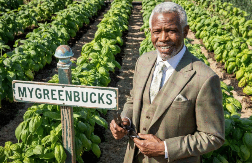 Kenneth Jones presenting a sustainable energy project for MyGreenBucks, promoting clean energy and green initiatives in local communities.