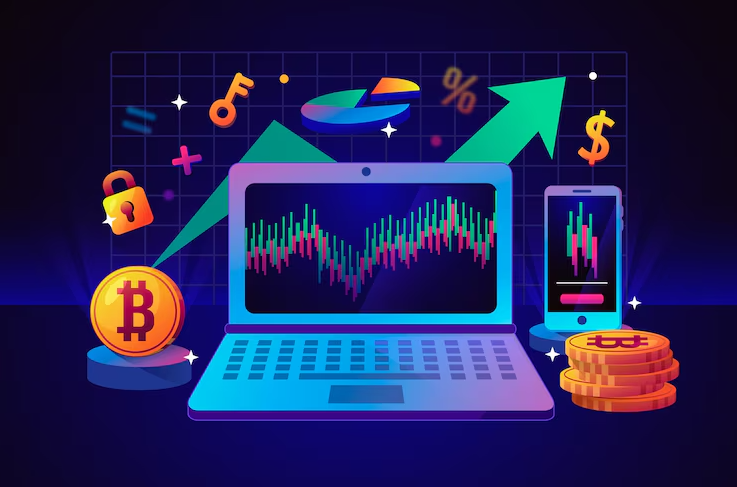 User-friendly trading dashboard and real-time analytics tools on ecryptobit.com platform showcasing digital currency exchange features and security protocols.