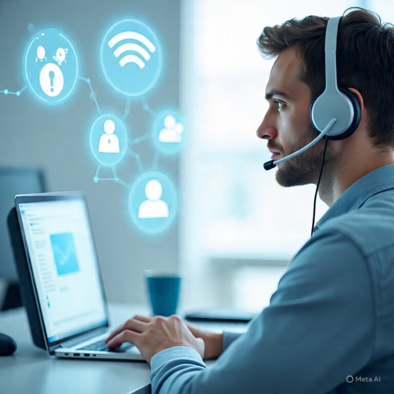 Durostech Tech Help support agent assisting remotely with hardware troubleshooting and cybersecurity support.