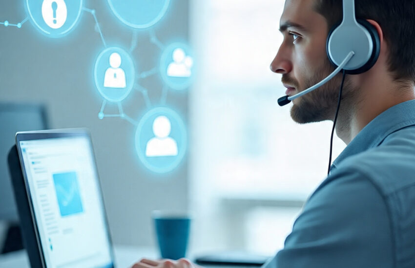 Durostech Tech Help support agent assisting remotely with hardware troubleshooting and cybersecurity support.