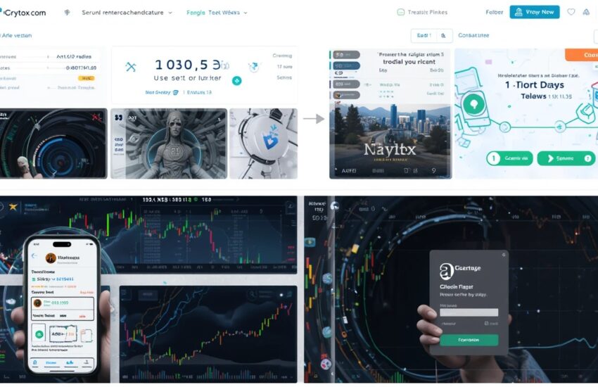 iCryptox Security dashboard showcasing multi-factor authentication, cold wallet storage, AI threat monitoring, and encryption tools on a cryptocurrency trading platform interface.