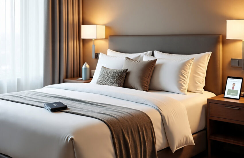 Comfortable hotel room setup showcasing smart Travel Tweaks Hotels and Marriott Bonvoy perks for budget-friendly upgrades.