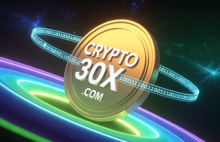 Crypto30x.com dashboard showcasing real-time crypto trading tools, user-friendly interface, and market trend analytics.